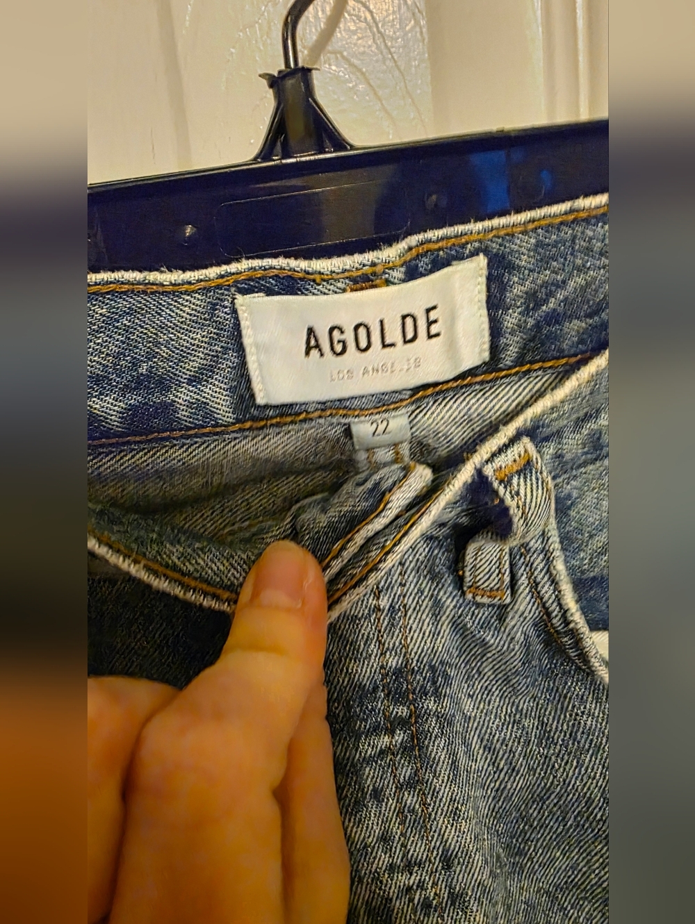 AGOLDE 90's Pinch Waist High Rise Straight In Essence 22W